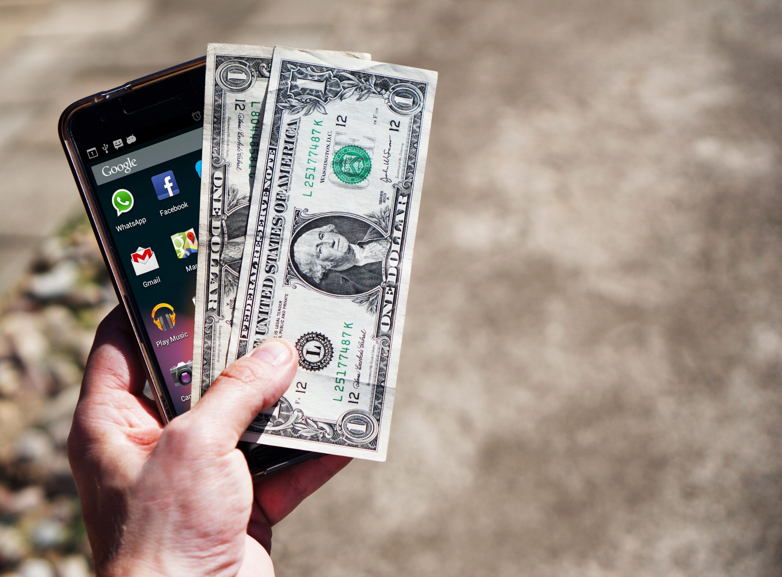 Aplicativo de orçamento financeiro no celular