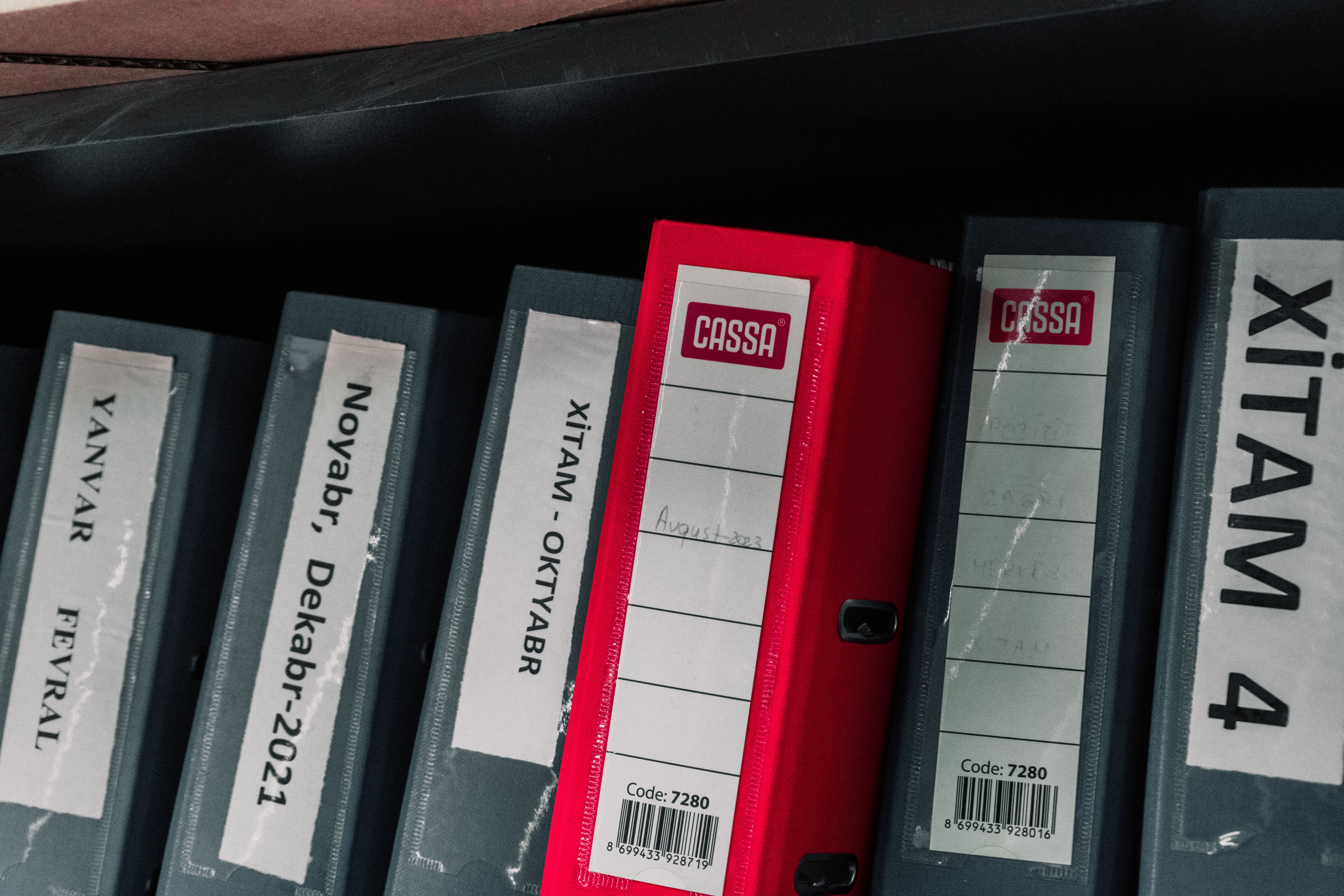 Organização de arquivos digitais em tela de computador